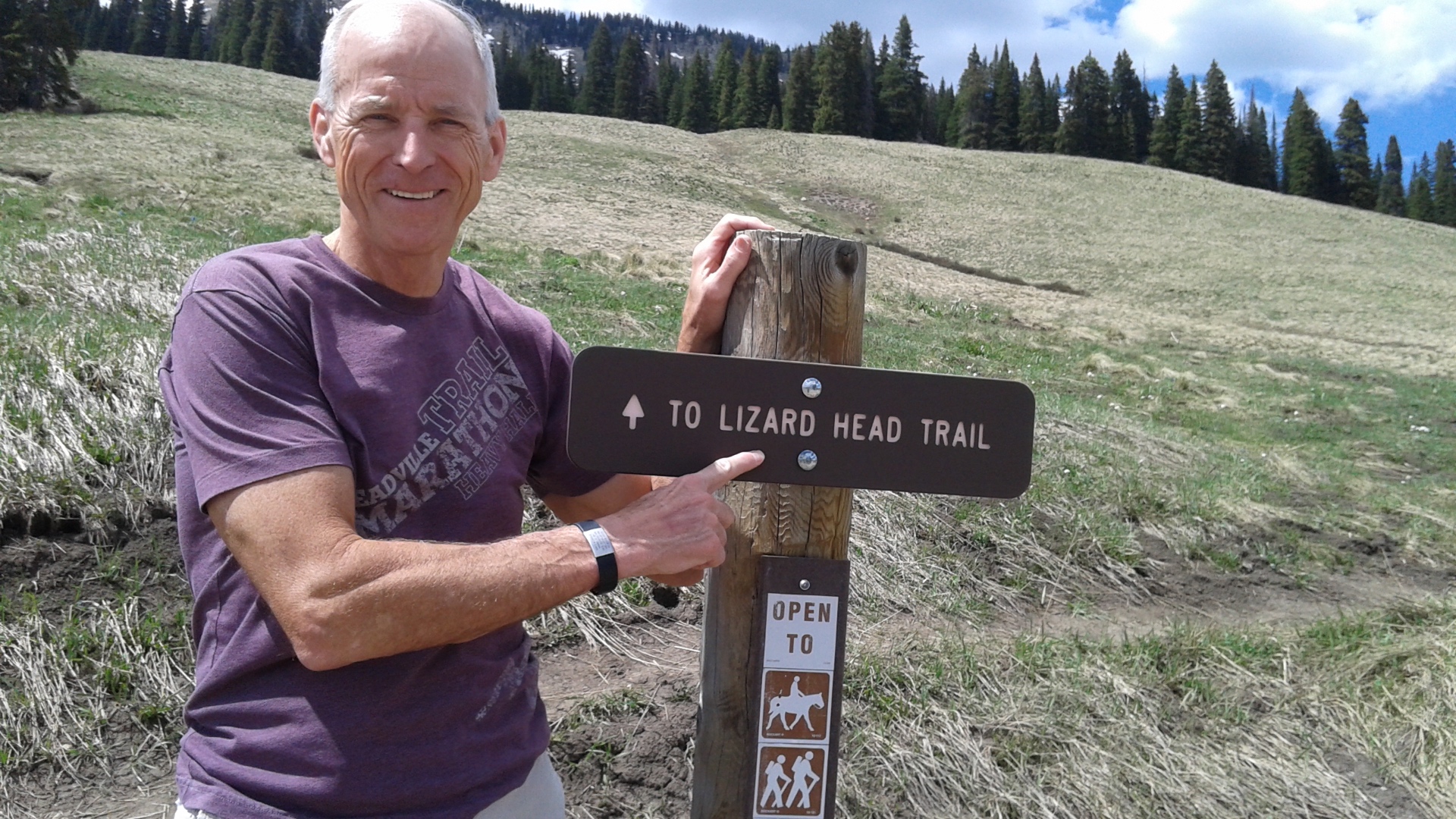 Kirk McCarville on the trail